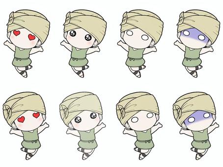 Skipping Man (Yayoi Period)②, , JPG and PNG