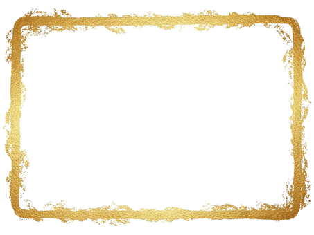 フレーム【4】 フレーム,シンプル,金箔,縁,枠のイラスト素材