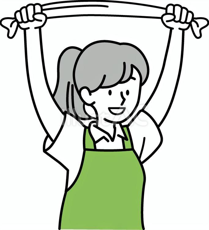 体操を教える介護予防運動指導員 介護,高齢者,介護予防のイラスト素材
