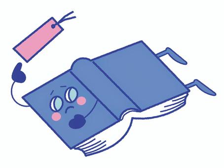伏せて置かずにしおりを使ってほしい本 伏せて置かずにしおりを使ってほしい本 図書館,本,取り扱い,伏せる,置き方,開く,しおり,利用,司書,マナーのイラスト素材