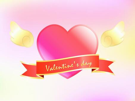 Valentine's Day 01, valentine, heart, ribbon, JPG, PNG and AI