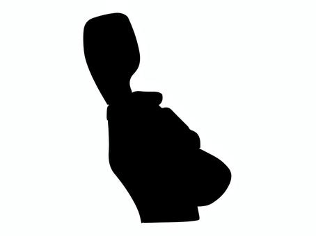 受話器を握る手元のシルエット 受話器,固定,電話,握る,手元,通話,手描き,シルエット,黒のイラスト素材