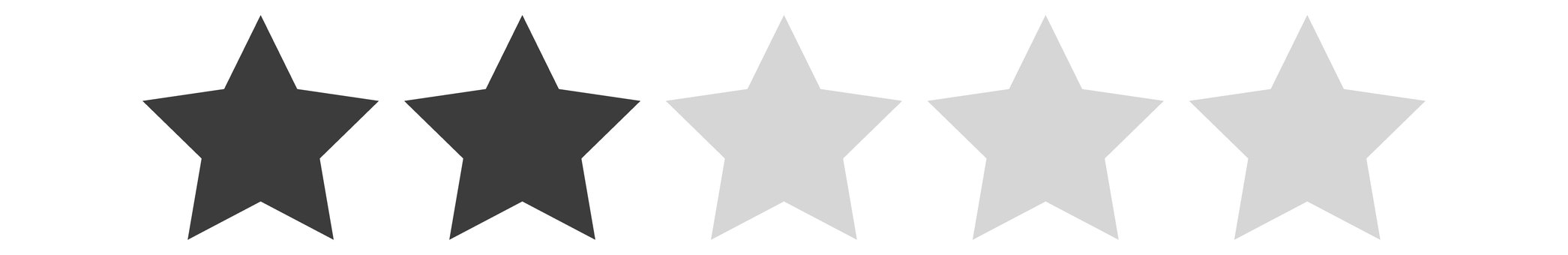 2つ星イラスト（黒） 2つ星,星,評価,レート,品質,レビュー,採点,評点,点数,評定のイラスト素材
