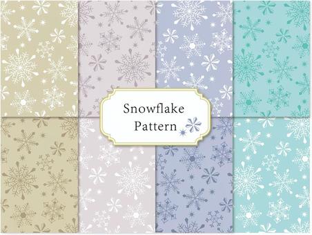 雪の結晶のパターンセット 雪の結晶のパターンセット 雪,結晶,氷,パターン,背景,壁紙,スウォッチ,シームレス,チラシ,広告のイラスト素材