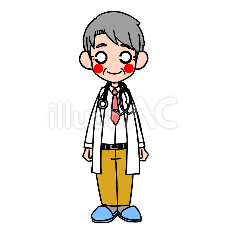 医者（男性•年上） 医者,男性,病院のイラスト素材