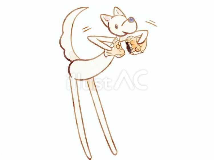 たい焼き犬 犬,可愛い,たい焼きのイラスト素材
