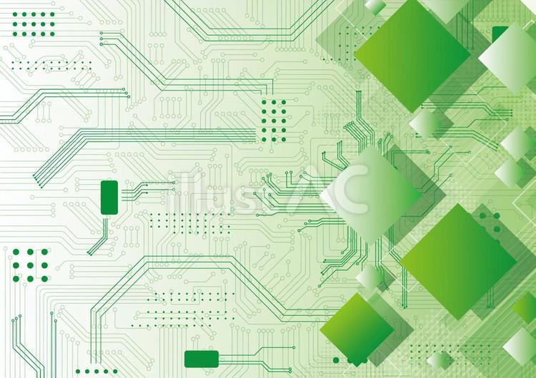 テクノロジーとビジネスのイメージ素材 ビジネス,テクノロジー,電子回路のイラスト素材