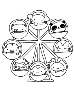 animal ferris wheel, , JPG and PNG