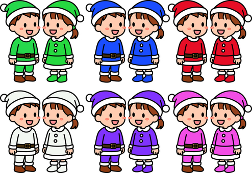 サンタコスの子供たちです。