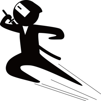 忍者キャラ 忍者,隠密,飛ぶ,ジャンプ,人物,昔,デフォルメ,キャラのイラスト素材