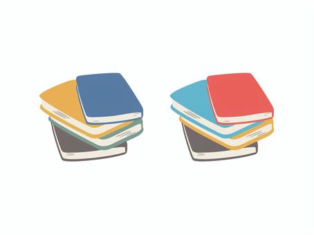 積み重なった本 本,書籍,積む,重なる,複数,知識,情報,勉強のイラスト素材