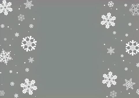 おしゃれな雪の結晶のモノトーンの背景素材