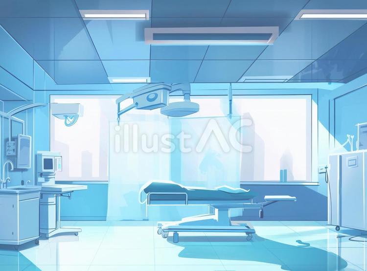 手術室のイラスト　医療機器 病院,外科,手術室のイラスト素材