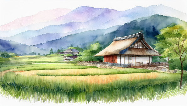古民家と田園