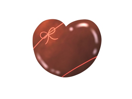 ゆるいハートのチョコレート