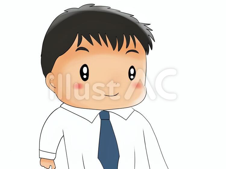 笑顔の社員イラスト No 無料イラストなら イラストac