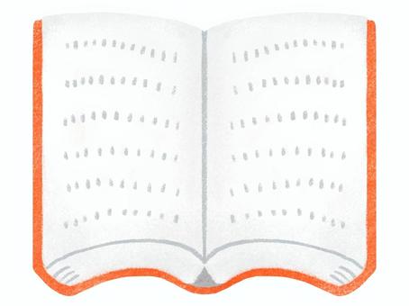 開いた本 本,書籍,読書,ノート,文庫本,教科書,絵本,図鑑,辞書,参考書のイラスト素材