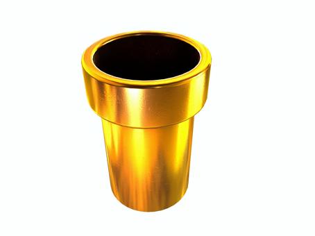 金の土管 金の土管 土管,水道管,下水管,建築,工事,建設,土木,産業,工業,資材のイラスト素材