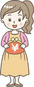 Illustration, JPG, PNG and AI Illustration, chubby, woman, people, JPG, PNG and AI