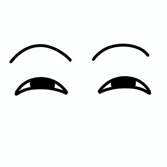 ニヤニヤした目