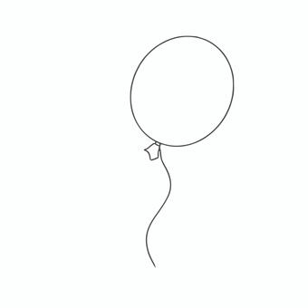 ふうせん（シンプル） 風船,ふうせん,遊園地,パーティー,お祝い,バルーン,シンプル,キッズ,こども,イベントのイラスト素材