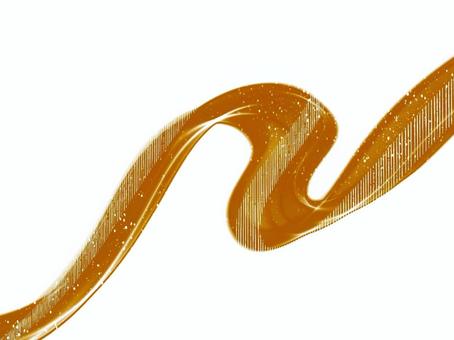 風のリボン-ブラウン01 風,リボン,ブラウン,茶色,温かい,自然,ライン,抽象,背景,光のイラスト素材