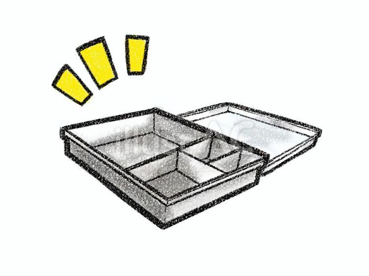 お弁当箱 お弁当,プラ容器,リサイクルのイラスト素材