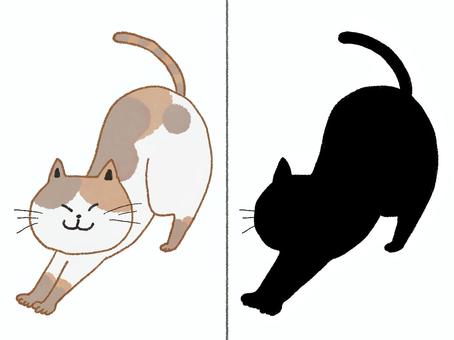 シルエットクイズ〜猫〜 シルエット,シルエットクイズ,猫,保育素材,保育教材,保育園,幼稚園,福祉施設,動物,ほのぼののイラスト素材