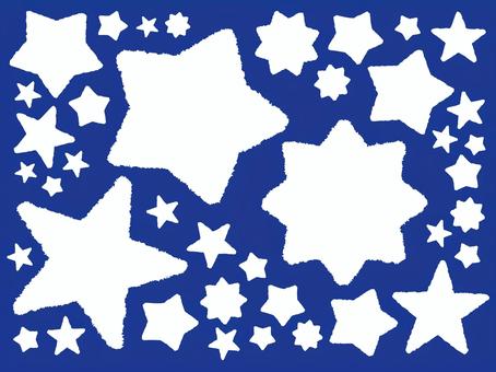 ちぎり紙風星のような形のフレームセット2 フレーム,背景フレーム,枠,囲み,囲み枠,背景枠,星のイラスト素材