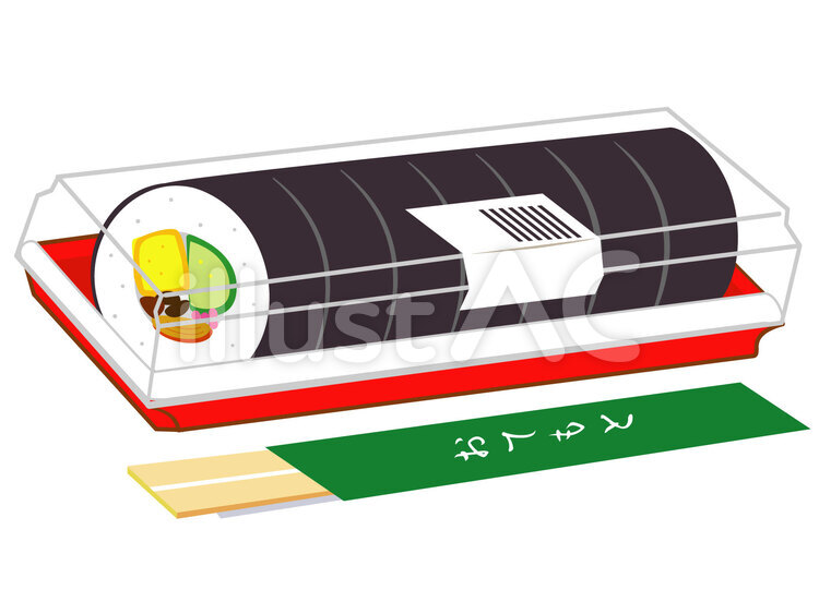 巻きずし 巻きずし,パック,寿司のイラスト素材