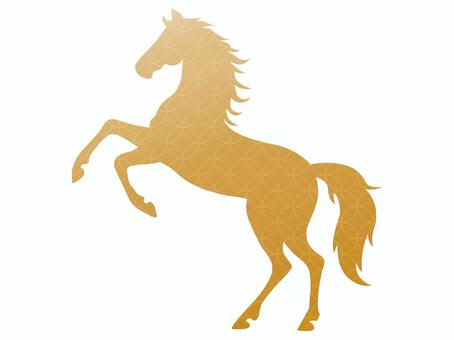 馬　シルエット 馬,シルエット,かっこいい,シンプル,年賀,干支,午,アイコンのイラスト素材