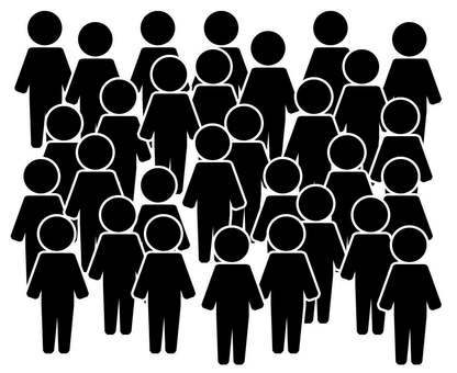 Illustration, people, crowd, image, 
