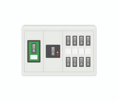 Illustration, switchboard, breaker, electrical construction, 