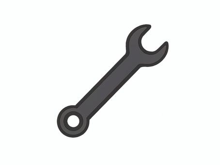 修理をイメージするスパナのアイコン スパナ,道具,工具,調整,ビジネスアイコン,マーク,復元,直す,修理,修復のイラスト素材