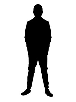 Illustration, silhouette, les gens, un homme, 