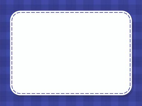 シンプルなタータンチェックのフレーム 青 背景,チェック柄,冬,青,チェック,タータン,格子柄,シンプル,かわいい,フレームのイラスト素材