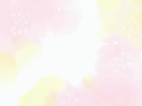 水彩でにじんだ背景03 水彩,背景,にじみ,カラフル,かわいい,おしゃれ,ベクター,手描き,フレーム,枠のイラスト素材