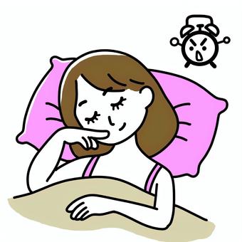 Illustration, female, pause, sleep, 