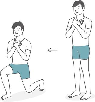 Muscle training_stretching, , JPG, PNG and AI