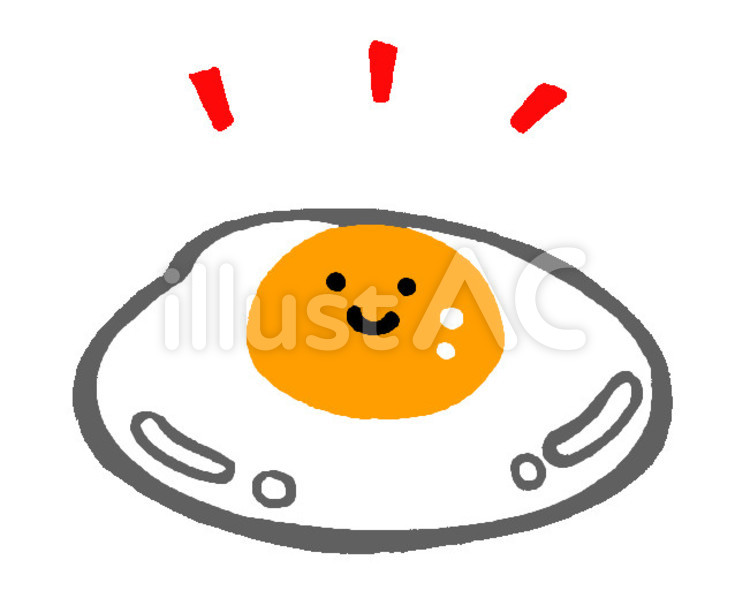 生卵ちゃん 生卵ちゃん,新鮮,エッグのイラスト素材