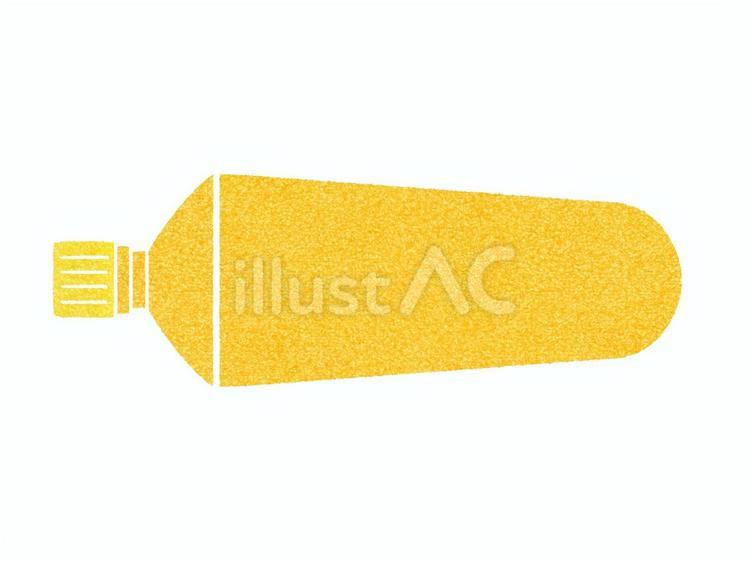 色鉛筆風の文房具　でんぷんのり　オレンジ でんぷんのり,チューブ,文房具のイラスト素材