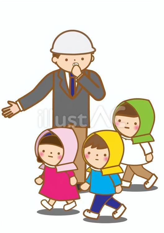 学校での防災訓練 防災訓練,防災,訓練のイラスト素材