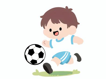 サッカーをする男の子 スポーツ,サッカー,部活,サッカー部,男の子,サッカークラブ,jリーグ,部活動,ドリブル,サッカーボールのイラスト素材