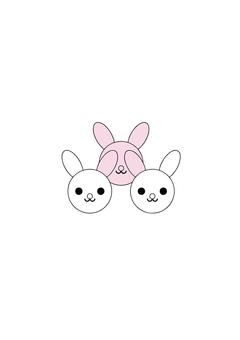 ウサギのかくれんぼ