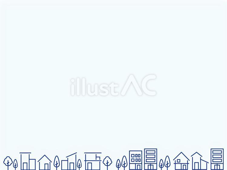 シンプル　街並みのイラスト 街,シンプル,町並みのイラスト素材