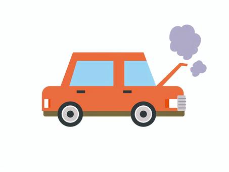 シンプルに故障した普通自動車 中古車,カット,新車,挿絵,レンタカー,車両,駐車場,パーキング,車検,イラストのイラスト素材