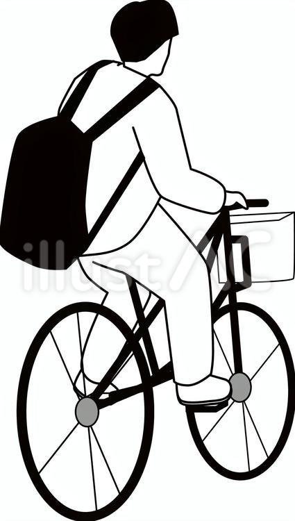 自転車乗る 自転車,乗る,移動のイラスト素材