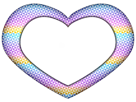 ハ−トのフレ−ム　風車模様 ハ−ト,風車模様,フレ−ム,ポストカード,メッセージカード,柄,パターン,風車,和風,和柄のイラスト素材