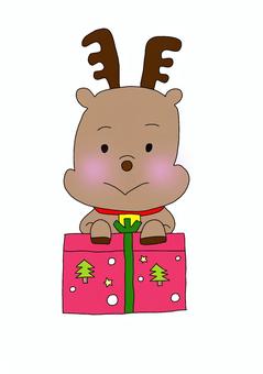 Reindeer and gifts, reindeer, present, christmas, JPG