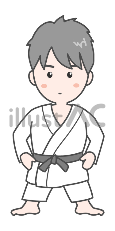 柔道＿男性 柔道,男性,空手のイラスト素材
